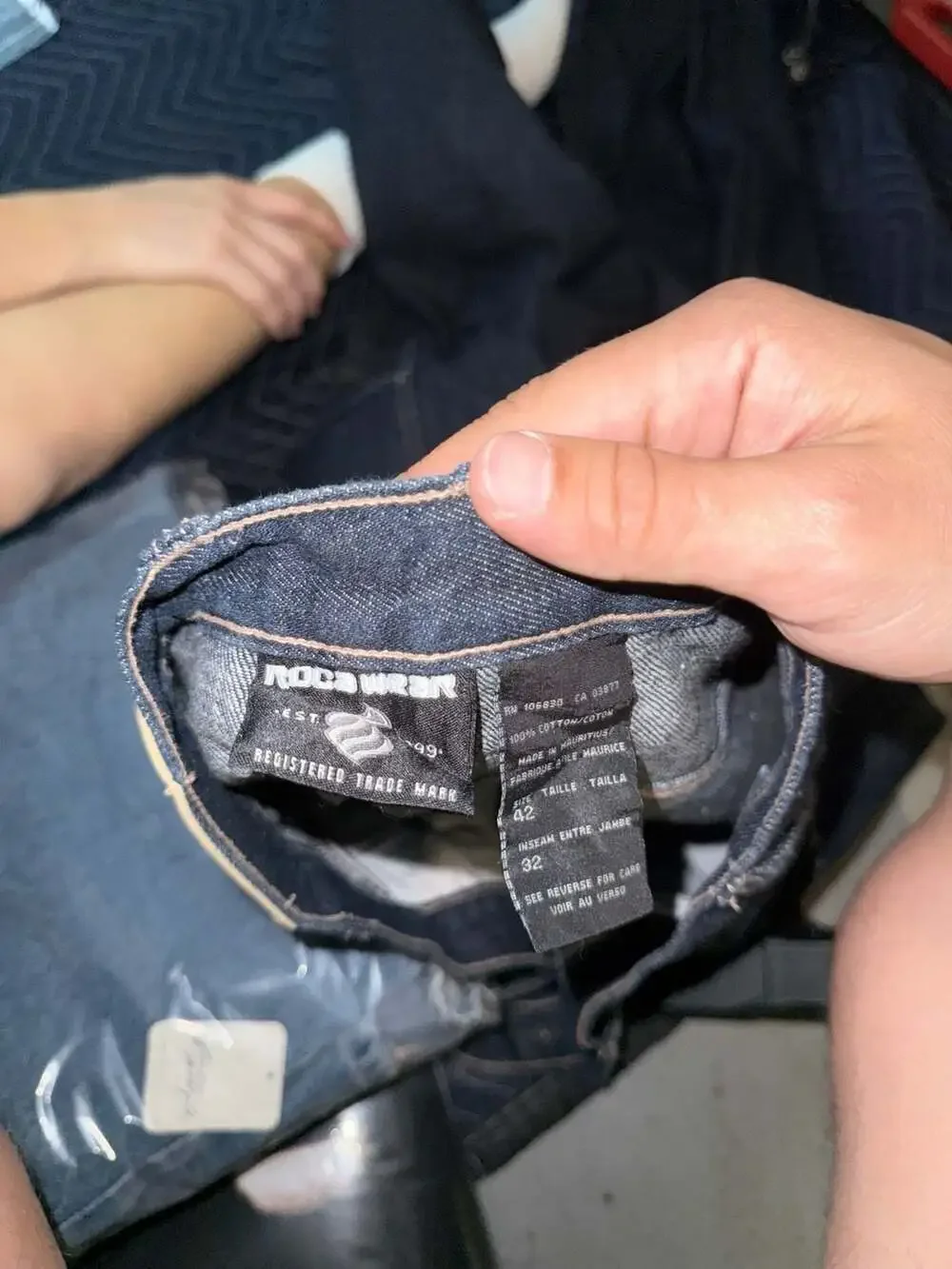 Rocawear Baggy Carpenter Jeans Dark Wash Size 42x32